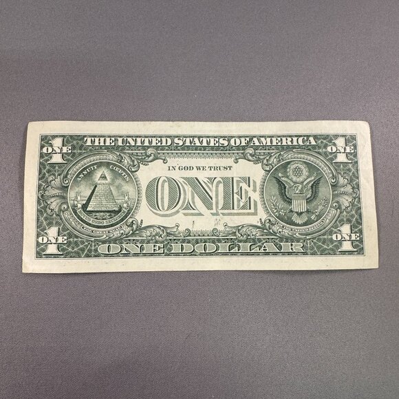 Fancy Serial Number B46557789C Seven Digit Broken Ladder One Dollar - Picture 3 of 3